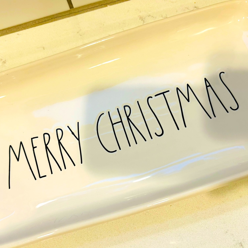 Rae Dunn MERRY CHRISTMAS serving tray